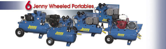 Jenny Wheeled Portable Air Compressor Manuals