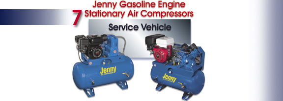 Jenny Gasoline Engine Stationary (Service Vehicle) Air Compressor Manuals