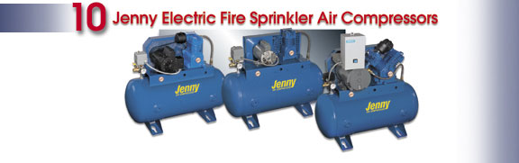 Jenny Electric Fire Sprinkler Air Compressor Manuals