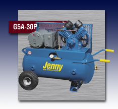 Jenny Single Stage Wheeled Portable Electric Motor Air Compressor - Model G5A-30P